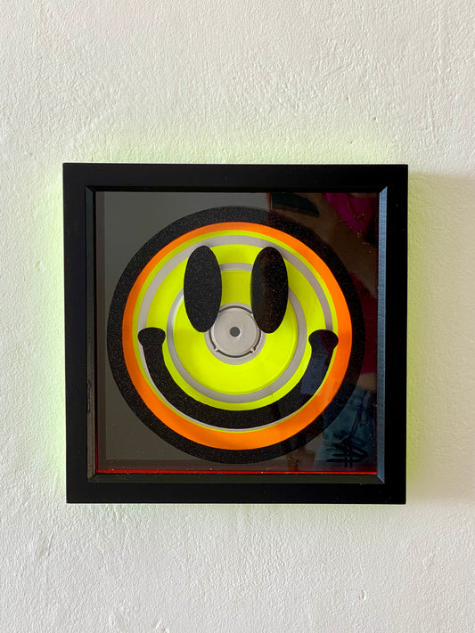 Junior Acid Vinyl Junkie - Neon Yellow and Orange