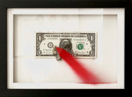 Dollar Red Spray Paint