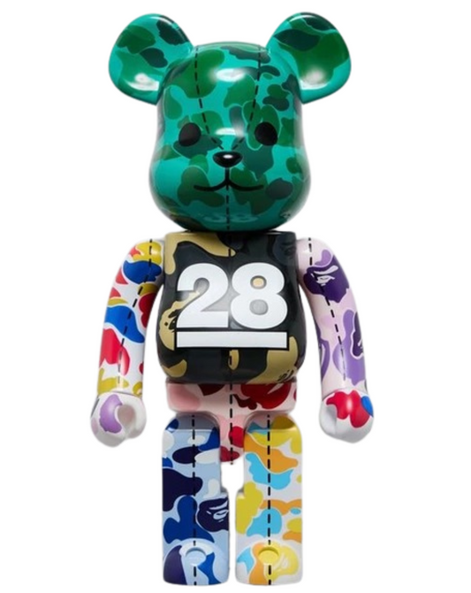 BAPE 28th Anniversary Camo #4 x Bearbrick 1000%