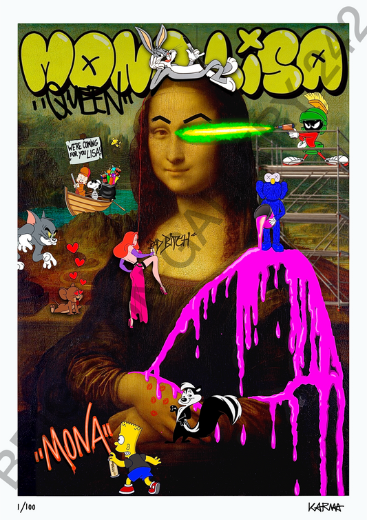 Limited Edition Lisa goes Looney A3 Print