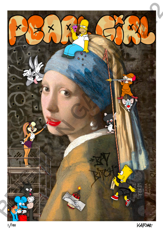Limited Edition Pearl Girl A3 Print