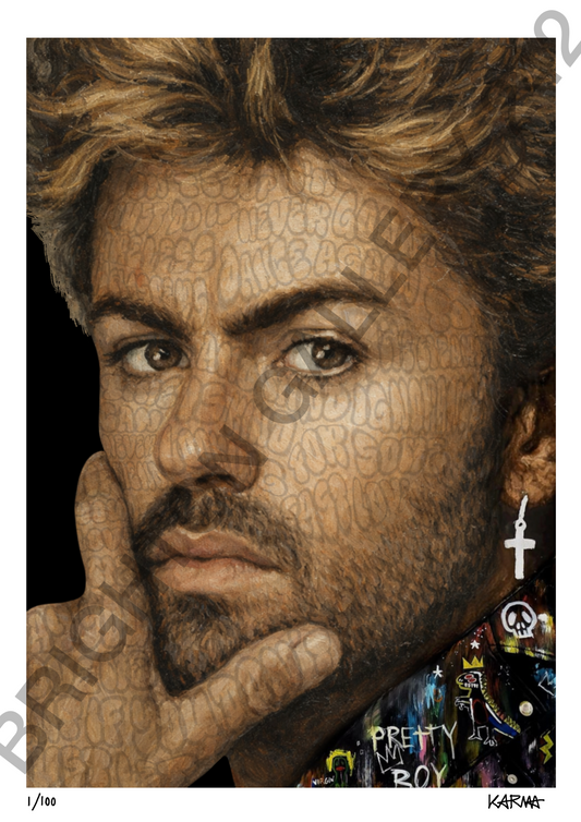 Limited Edition George Michael A3 Print
