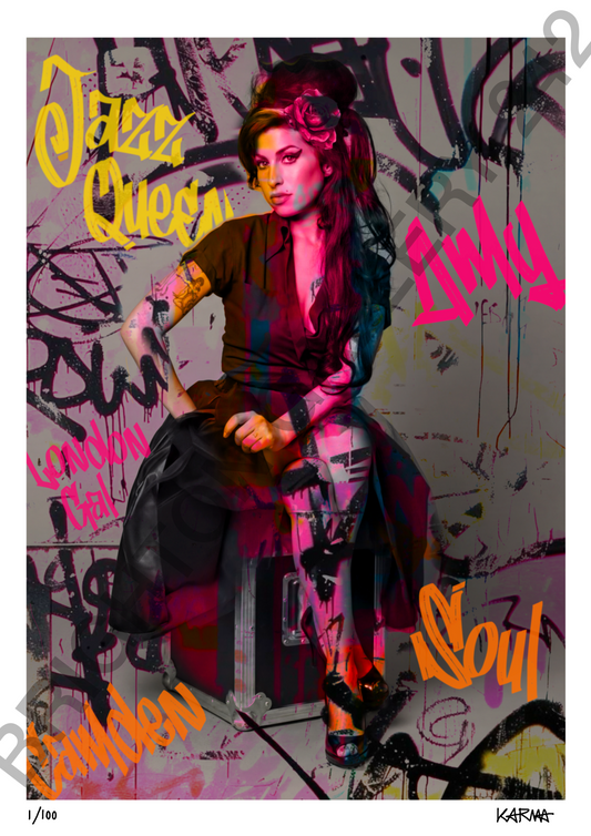 Limited Edition Amy Winehouse A3 Print