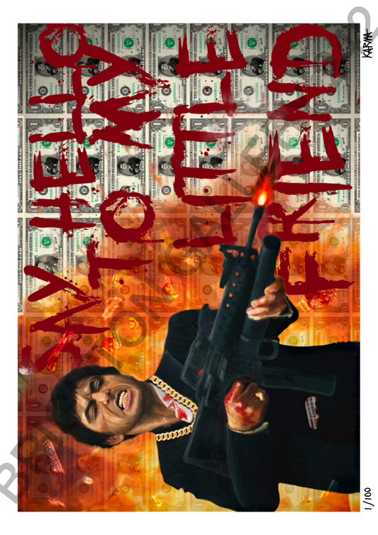 Limited Edition Scarface A3 Print