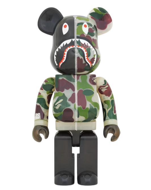 BAPE ABC Camo Shark x Bearbrick 1000%